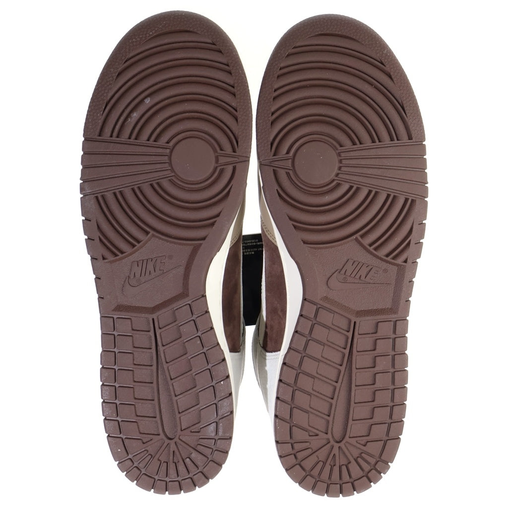 NIKE(ナイキ) DUNK HIGH PRM LIGHT CHOCOLATE DH5348-100 ダンク ライトチョコレート ハイカットスニーカー ホワイト/ブラウン US12/30cm