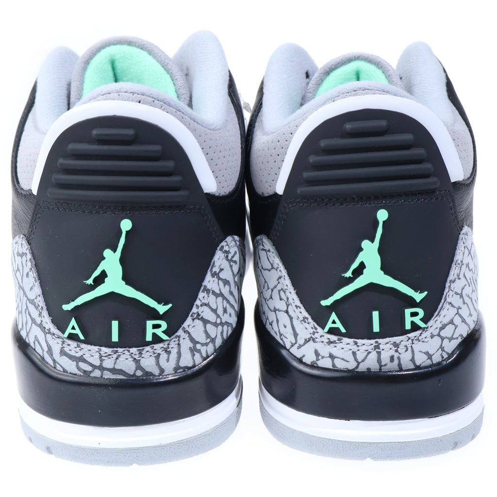 NIKE(ナイキ) AIR JORDAN 3 RETRO GREEN GLOW CT8532-031 エアジョーダン3 レトロ グリーングロー ハイカットスニーカー ブラック US11/29cm