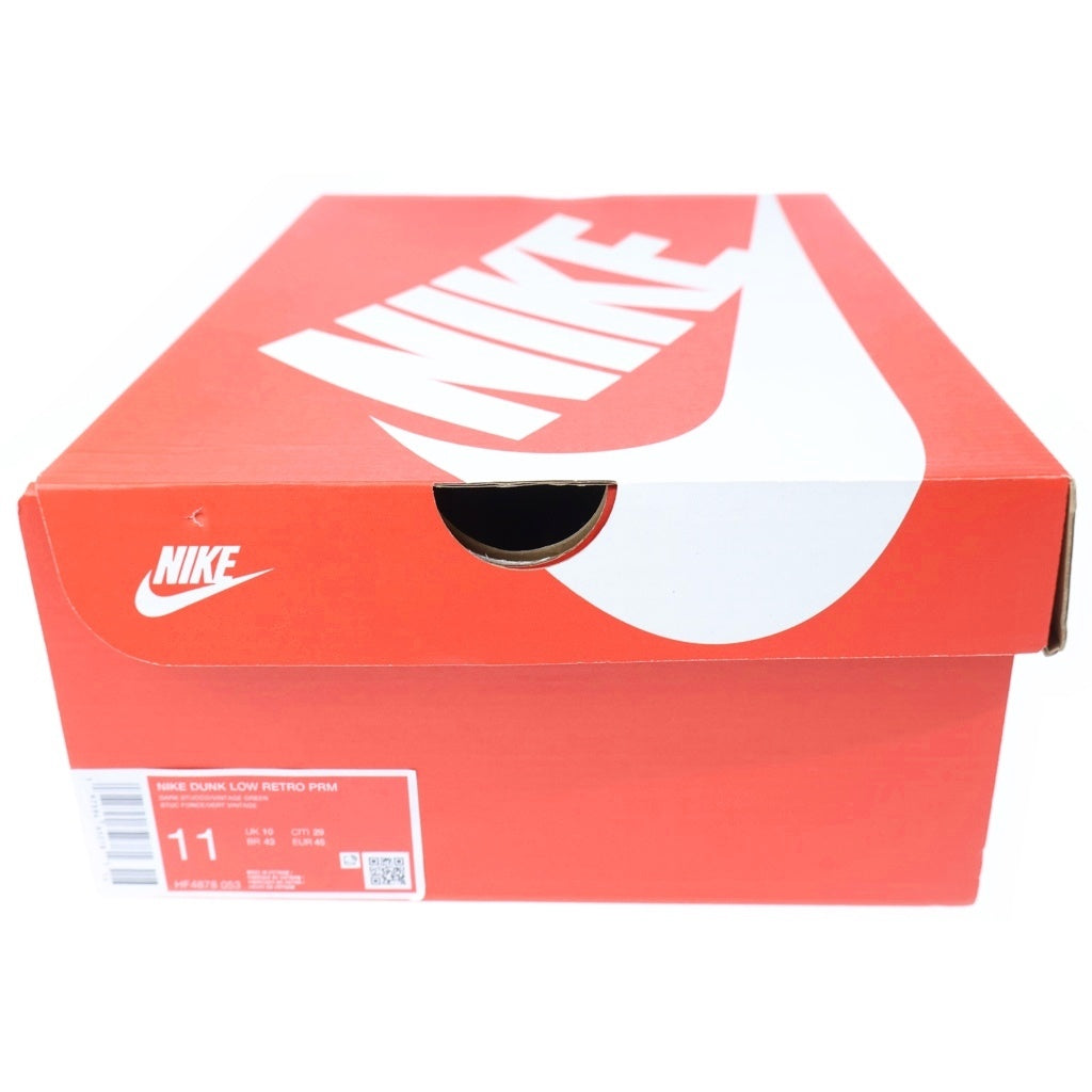 NIKE(ナイキ) DUNK LOW VINTAGE GREEN AND DARK STUCCO HF4878-053 ダンク ヴィンテージグリーン アンド ダークスタッコ ローカットスニーカー カーキ US11/29cm