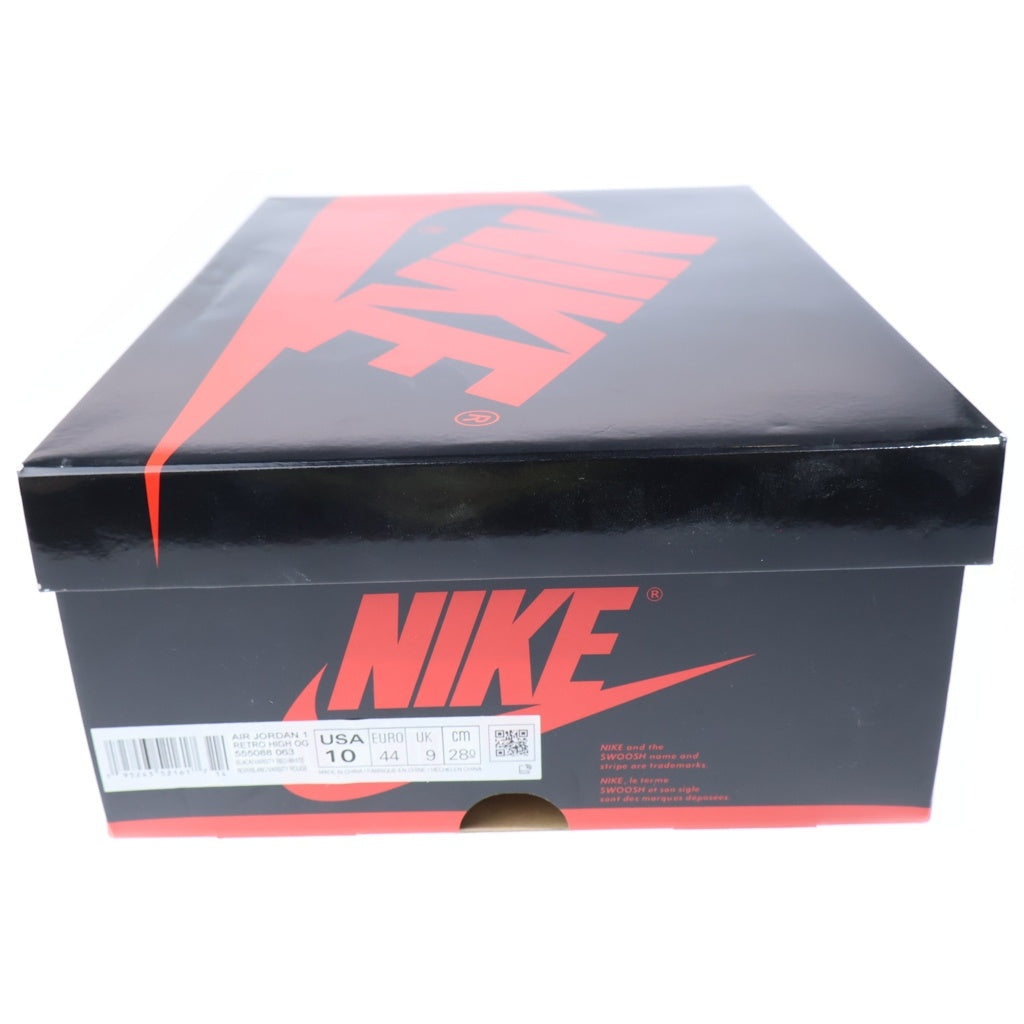 NIKE(ナイキ) AIR JORDAN 1 RETRO HIGH OG BRED PATENT エアジョーダン1 レトロ ブレッド パテント ハイカットスニーカー ブラック/レッド US10/28cm 555088-063