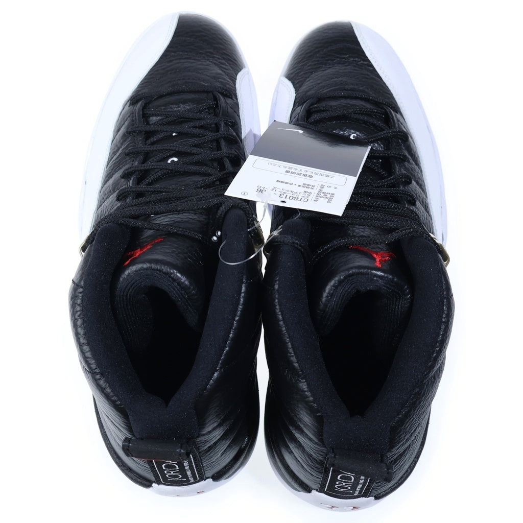 NIKE(ナイキ) AIR JORDAN 12 RETRO PLAYOFFS エアジョーダン12プレイオフ ハイカットスニーカー ホワイト/ブラック US10.5/28.5cm CT8013-006