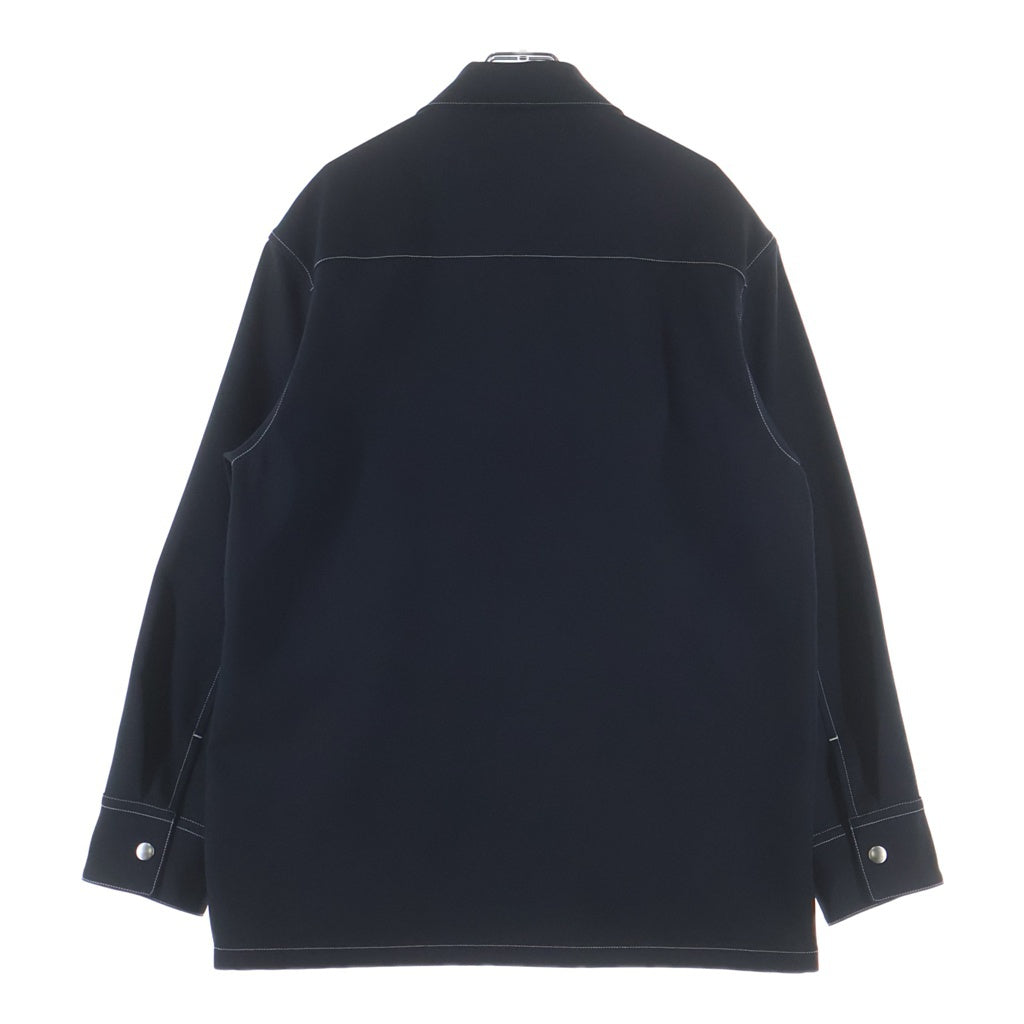 JIL SANDER(ジルサンダー) 25SS SERGE ZIP UP SHIRT ステッチデザイン