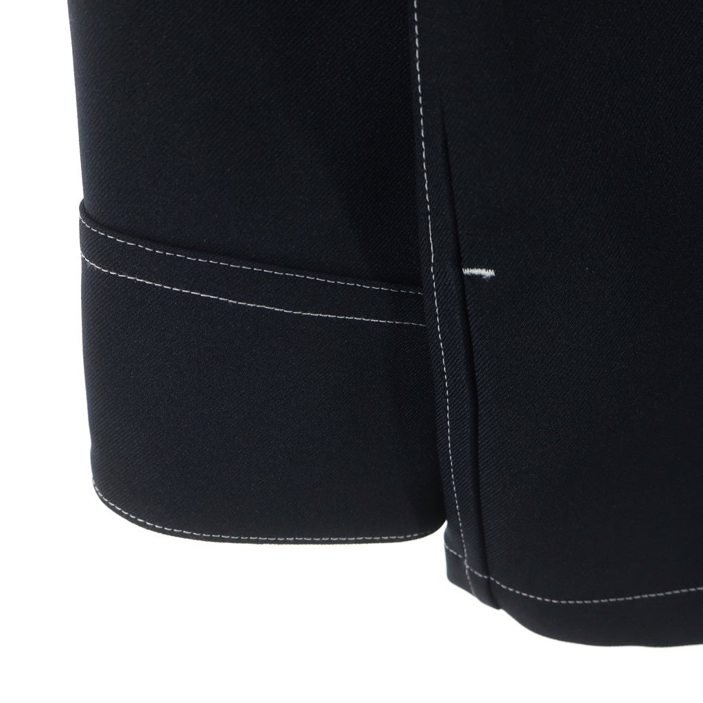 JIL SANDER(ジルサンダー) 25SS SERGE ZIP UP SHIRT ステッチデザイン