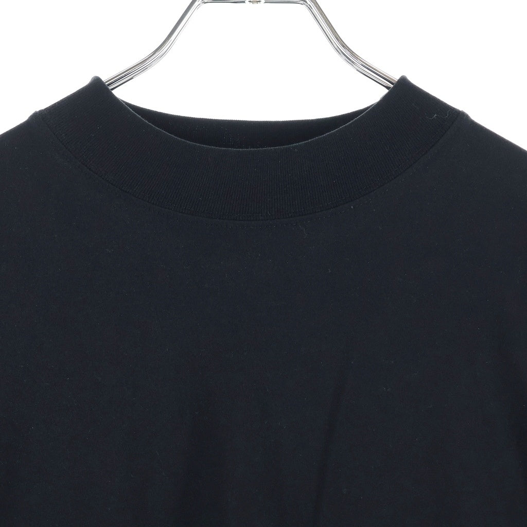 JIL SANDER(ジルサンダー) 23SS モックネック オーバーサイズ 半袖Tシャツ カットソー ブラック J21GC0005 J45084