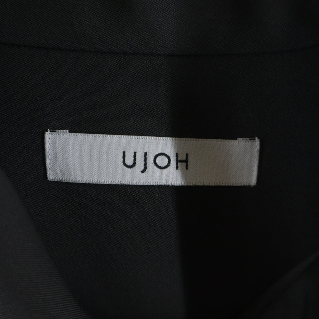 Ujoh(ウジョー) RIB SHIRT BLOUSON リブ 長袖シャツ ブルゾン ブラウン M753-B52-900