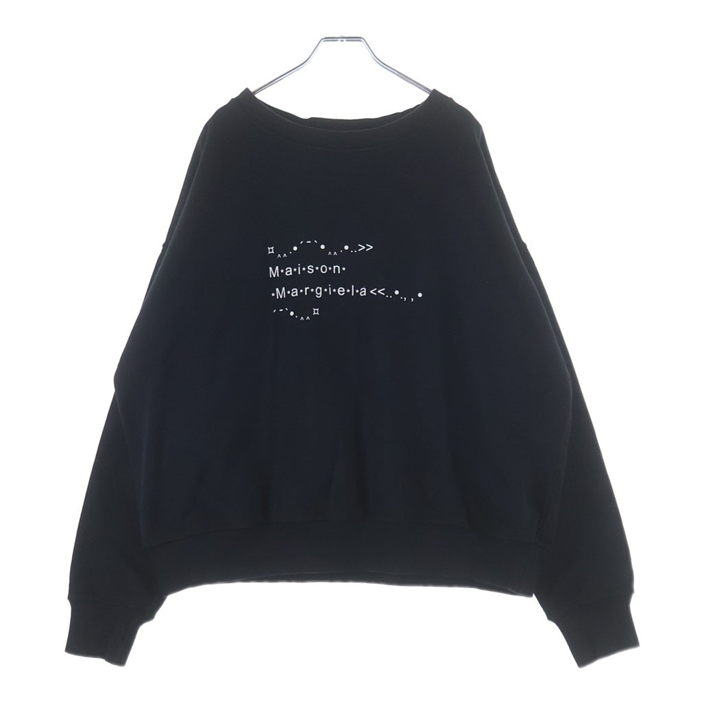 Maison Margiela(メゾンマルジェラ) 22SS フォトジェネレーター プリント クルーネック スウェットトレーナー ブラック S51GU0112