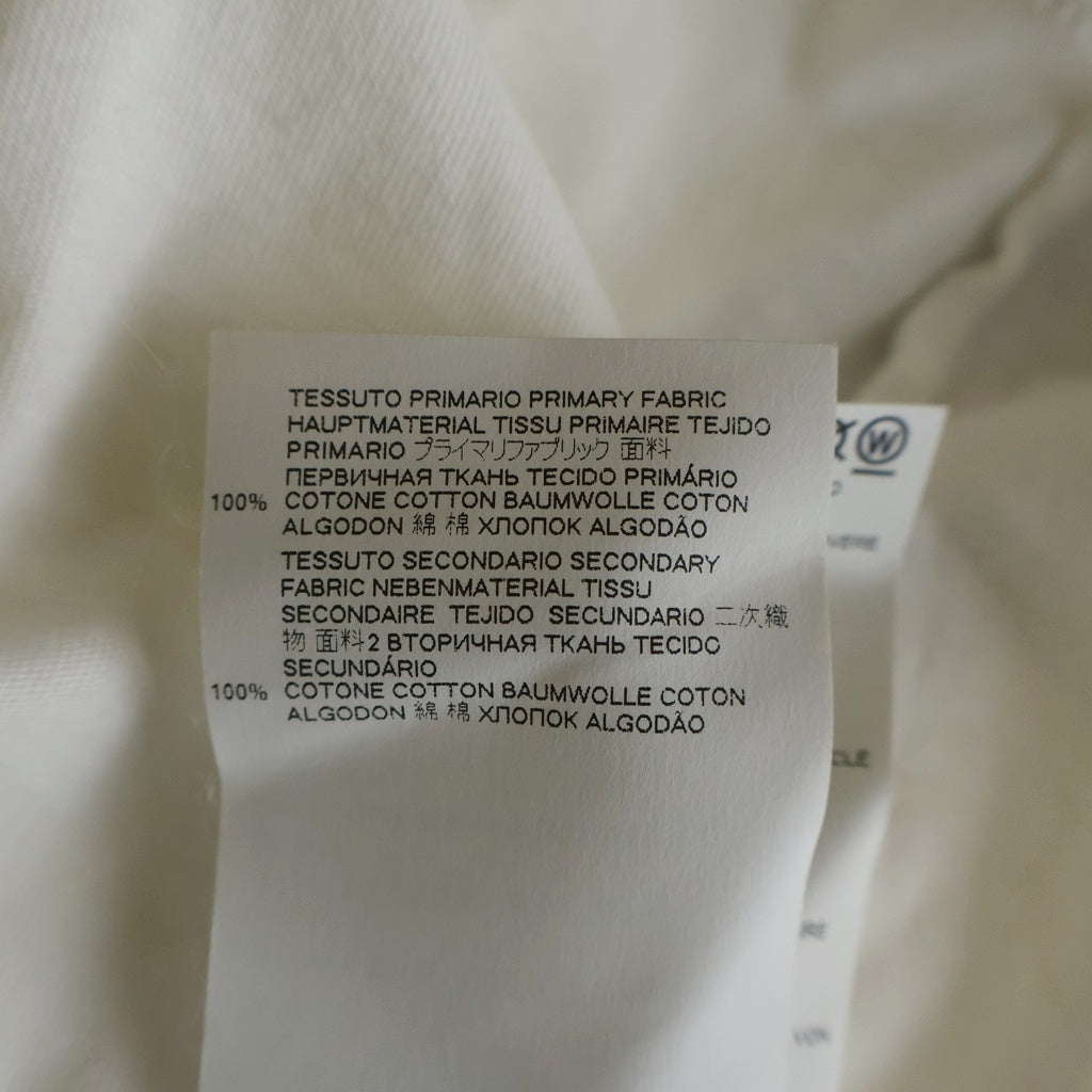 Maison Margiela(メゾンマルジェラ) 21SS TAPE LOGO テープロゴプリント クルーネック 半袖Tシャツ カットソー ホワイト S30GC0732