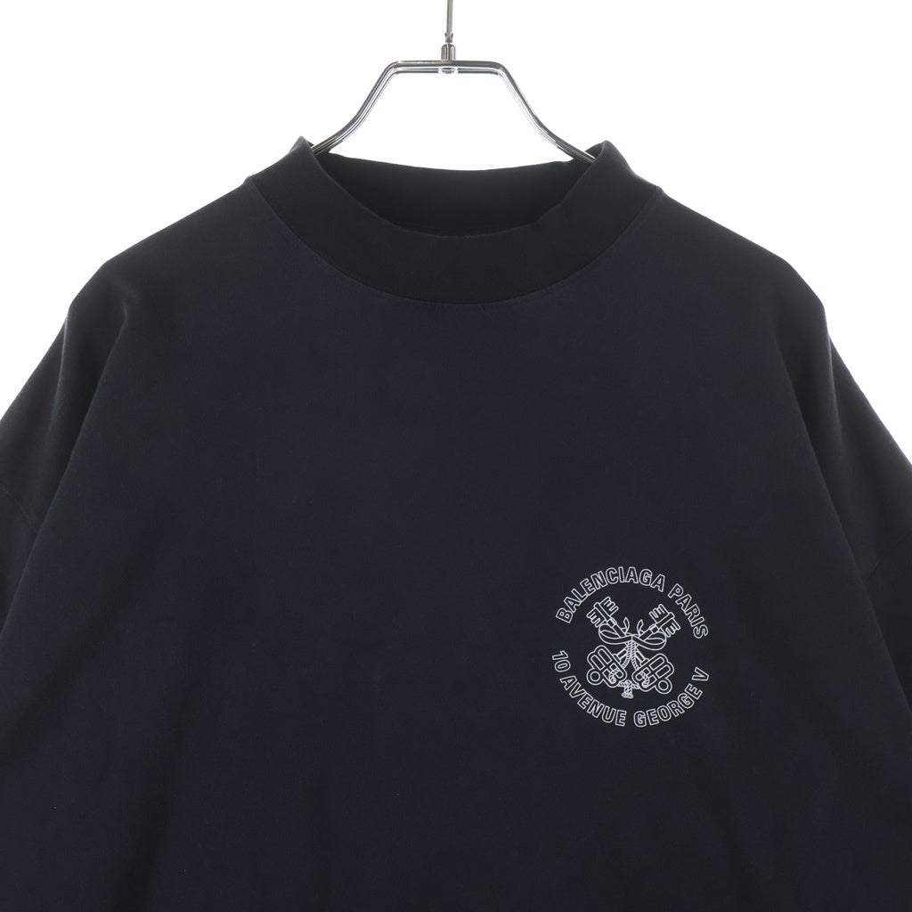 BALENCIAGA(バレンシアガ) 25SS ロゴプリント 半袖Tシャツカットソー ブラック 787349 TRVU5