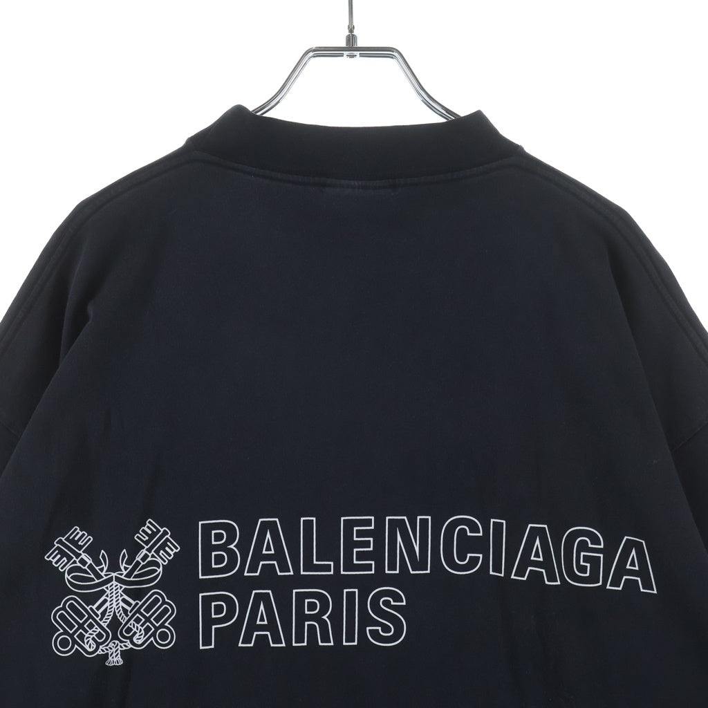BALENCIAGA(バレンシアガ) 25SS ロゴプリント 半袖Tシャツカットソー ブラック 787349 TRVU5