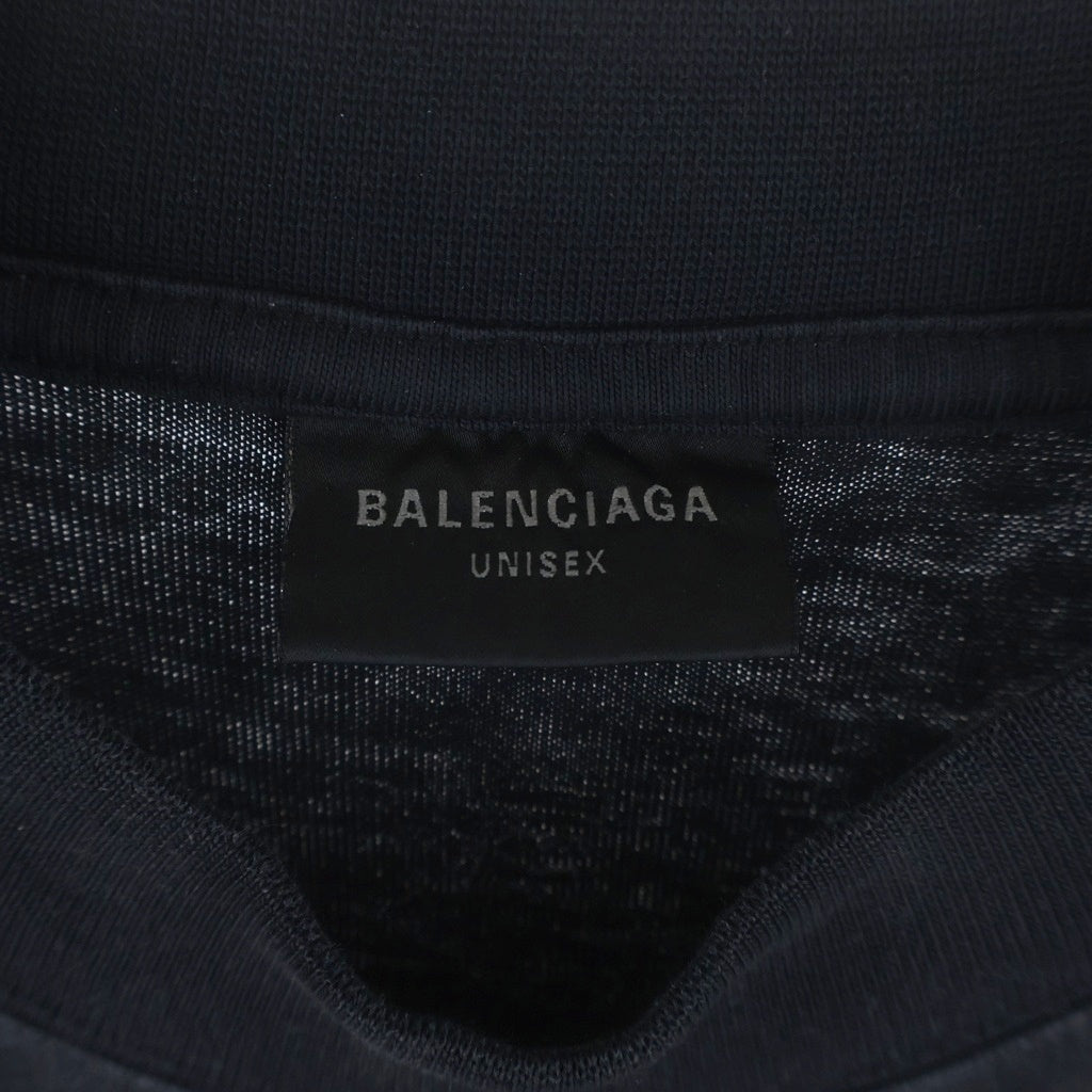 BALENCIAGA(バレンシアガ) 25SS ロゴプリント 半袖Tシャツカットソー ブラック 787349 TRVU5