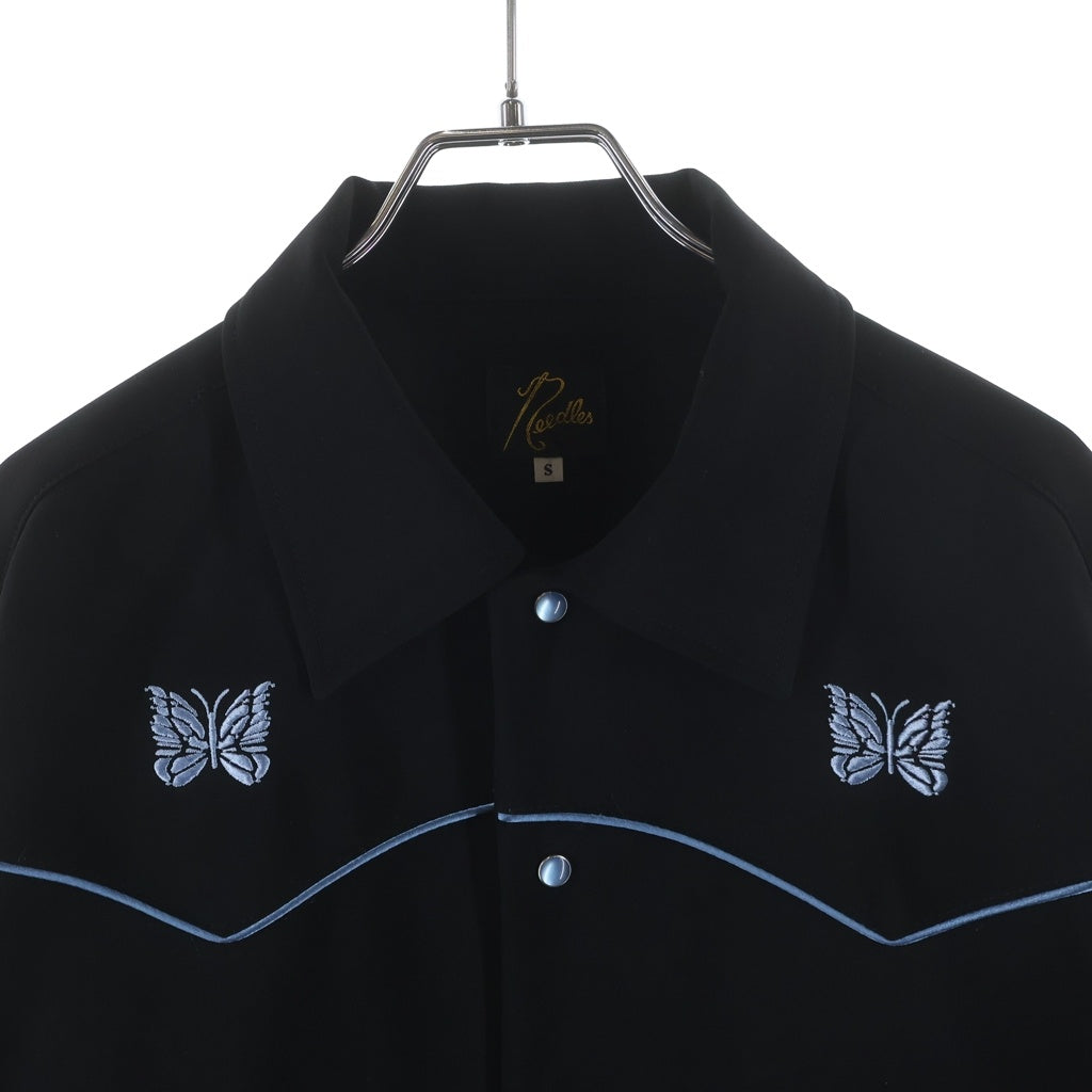 Needles(ニードルス) 23SS パイピング カウボーイ ボタンダウン ジャケット ブラック MR201