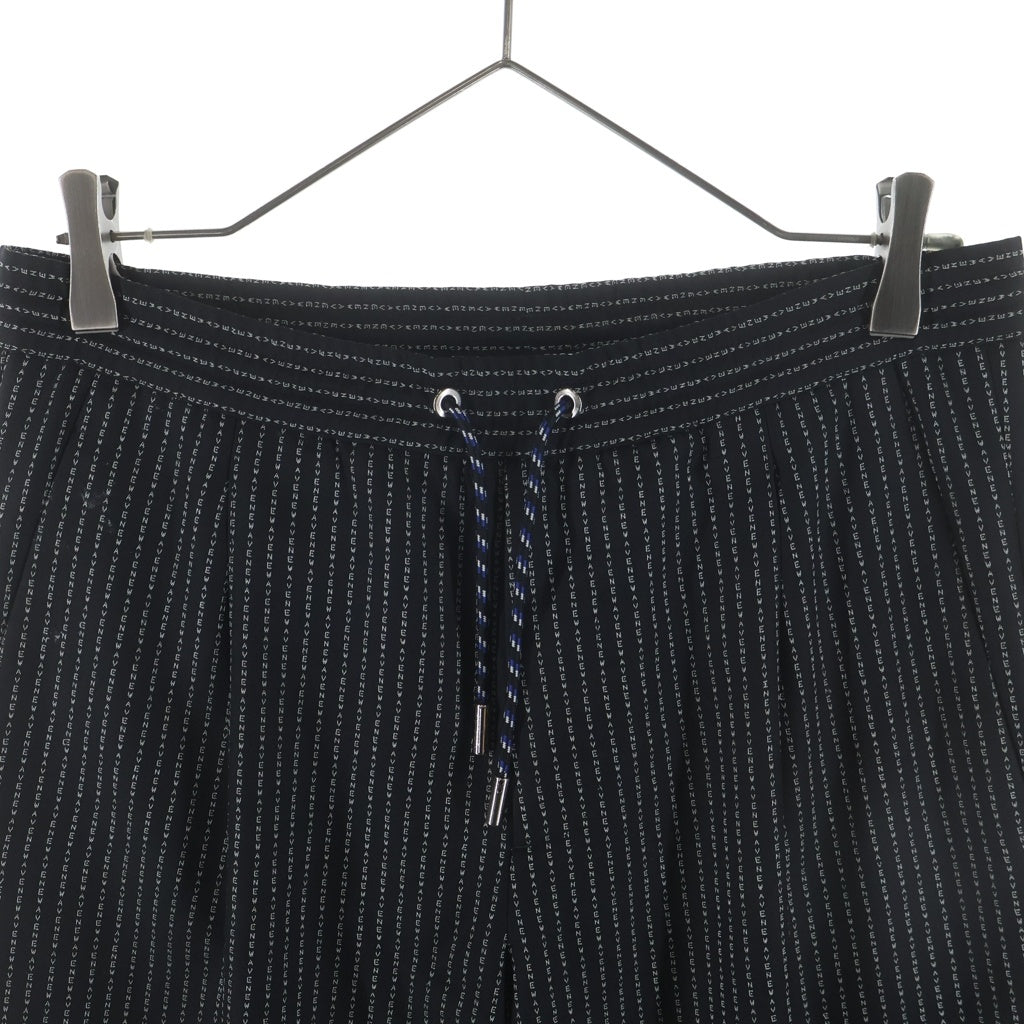 Dior HOMME(ディオールオム) NEW WAVE ニューウェーブ 総柄 ストライプ イージートラウザージョガーパンツ ブラック 733C138E4070
