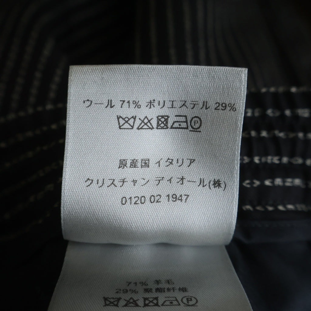 Dior HOMME(ディオールオム) NEW WAVE ニューウェーブ 総柄 ストライプ イージートラウザージョガーパンツ ブラック 733C138E4070