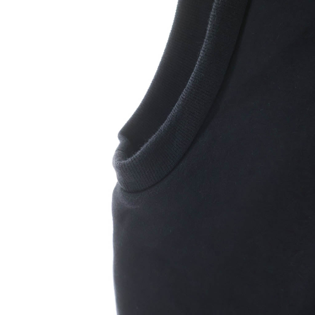 Dior HOMME(ディオールオム) ハーフジップ ノースリーブ プルオーバー スウェット パーカー ブラック 763J206Y0438