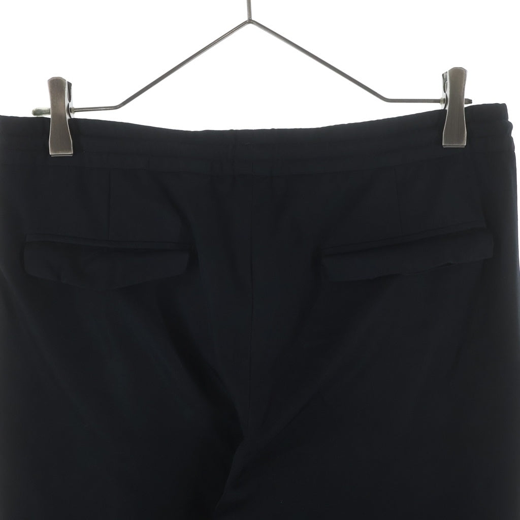 Dior HOMME(ディオールオム) ドローストリング センタースリット 裾ジップ イージートラウザー ジョガーパンツ ブラック 633C165E3576
