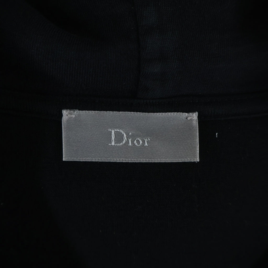 Dior HOMME(ディオールオム) 16AW ローズ 刺繍 レーヨン ボンディング プルオーバーパーカー ブラック 633J633WI418
