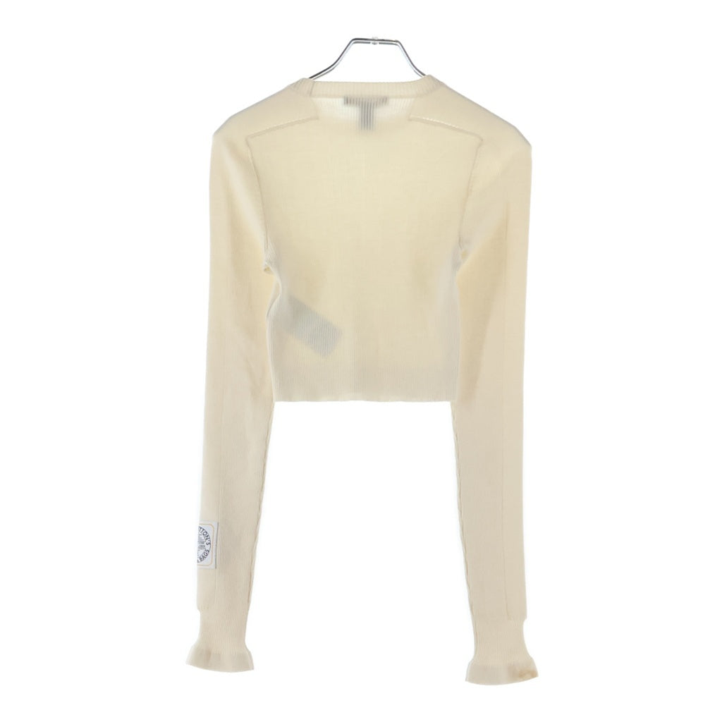 LOUIS VUITTON(ルイヴィトン) 24SS ハイネック クロップドニット 無地 レディース ホワイト RW241WW CWO FQKL05