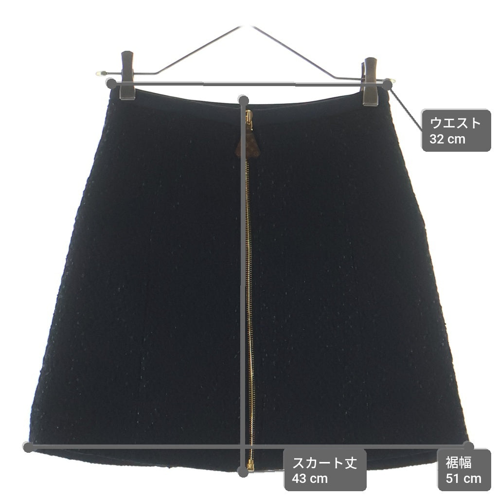 LOUIS VUITTON(ルイヴィトン) 24SS ツイード ショートスカート レディース ブラック RW241WA GFE FQSK85