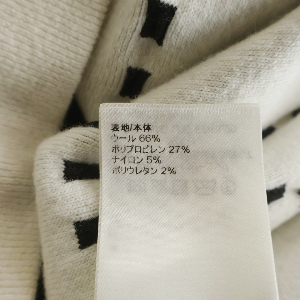 LOUIS VUITTON(ルイヴィトン) 23SS 総柄ロゴ ショルダーボタン ニットセーター レディース ホワイト/ブラック RW231D U39 FOKL20