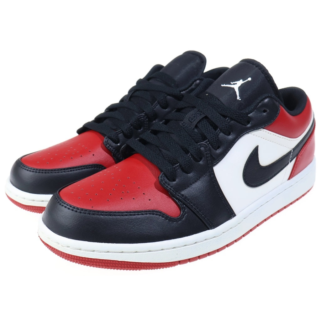 NIKE(ナイキ) AIR JORDAN 1 LOW BRED TOE エアジョーダン1 ブレッドトゥ ローカットスニーカー レッド/ブラック US9.5/27.5cm 553558-612