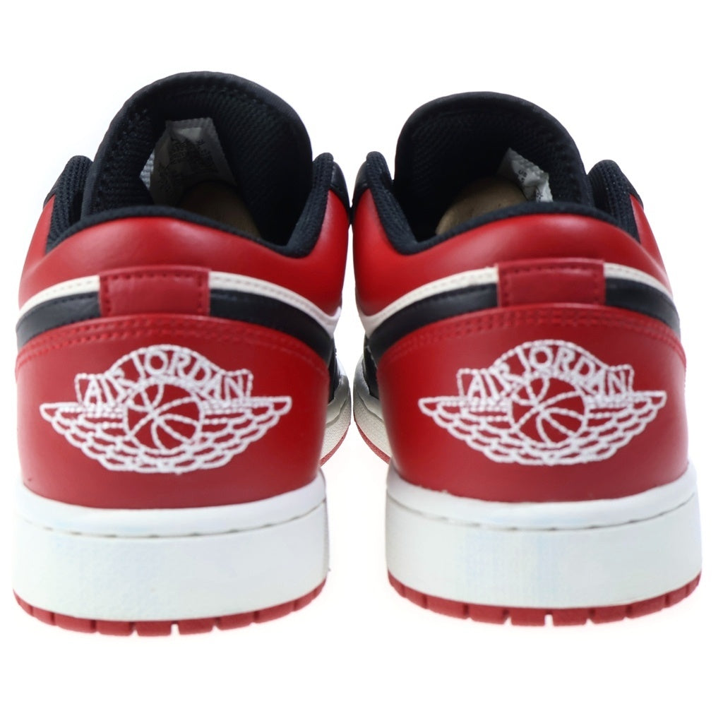 NIKE(ナイキ) AIR JORDAN 1 LOW BRED TOE エアジョーダン1 ブレッドトゥ ローカットスニーカー レッド/ブラック US9.5/27.5cm 553558-612