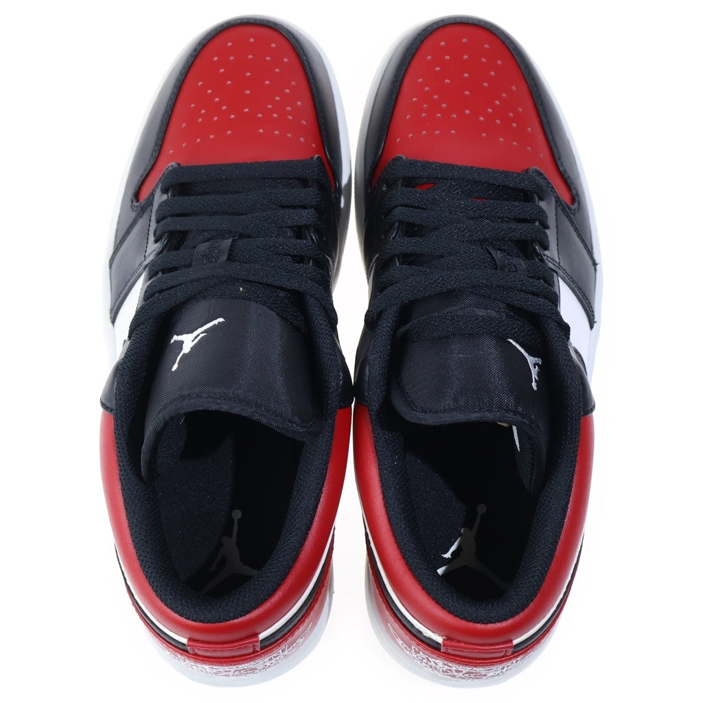 NIKE(ナイキ) AIR JORDAN 1 LOW BRED TOE エアジョーダン1 ブレッドトゥ ローカットスニーカー レッド/ブラック US9.5/27.5cm 553558-612