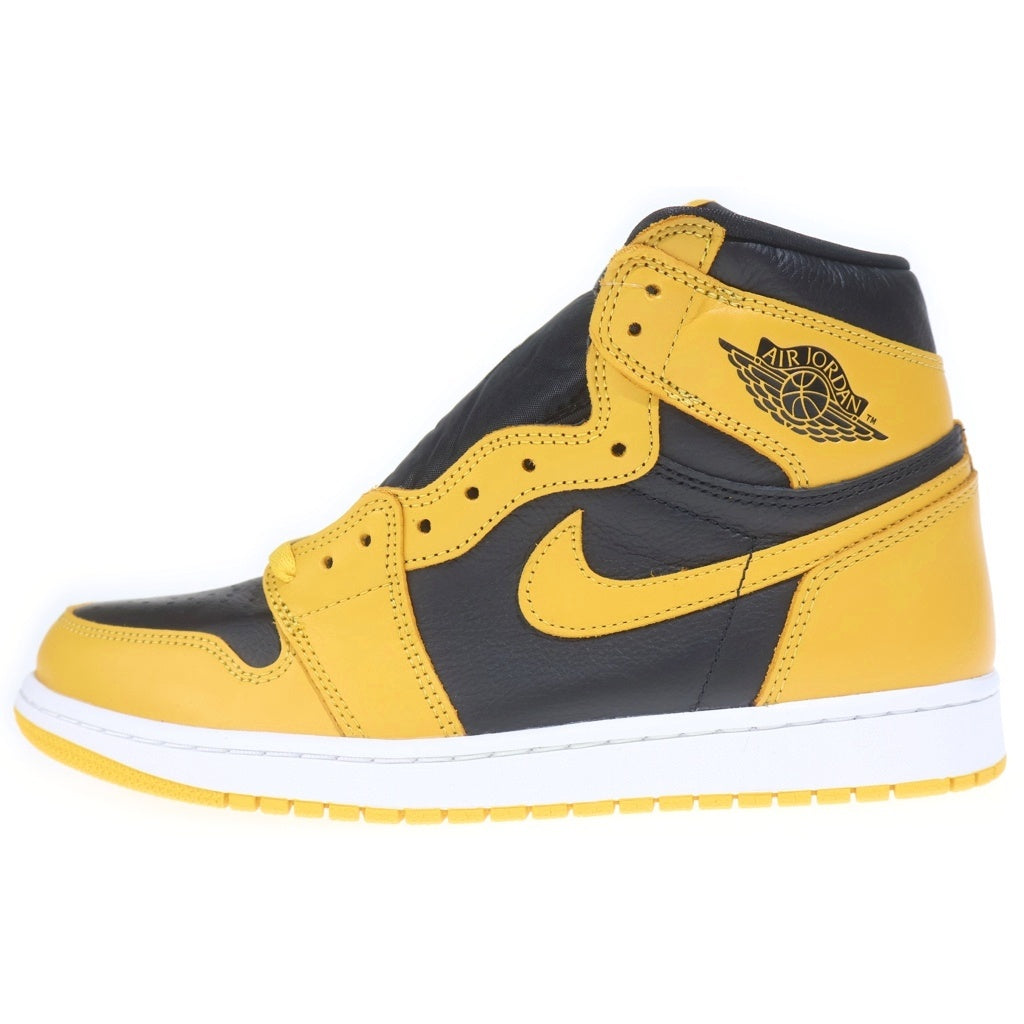 NIKE(ナイキ) AIR JORDAN 1 RETRO HIGH OG POLLEN 555088-701 エアジョーダン 1 パラン ハイカットスニーカー ブラック/イエロー US10/28cm