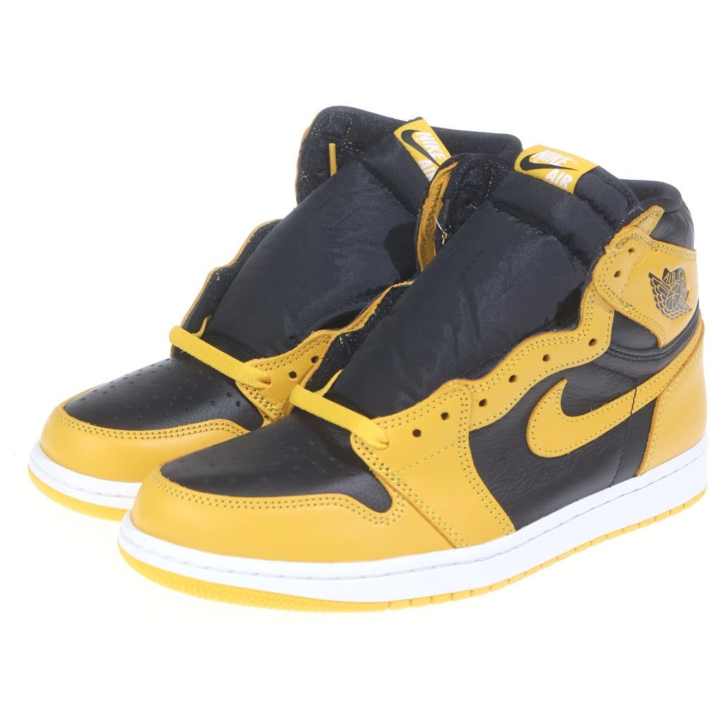 NIKE(ナイキ) AIR JORDAN 1 RETRO HIGH OG POLLEN 555088-701 エアジョーダン 1 パラン ハイカットスニーカー ブラック/イエロー US10/28cm