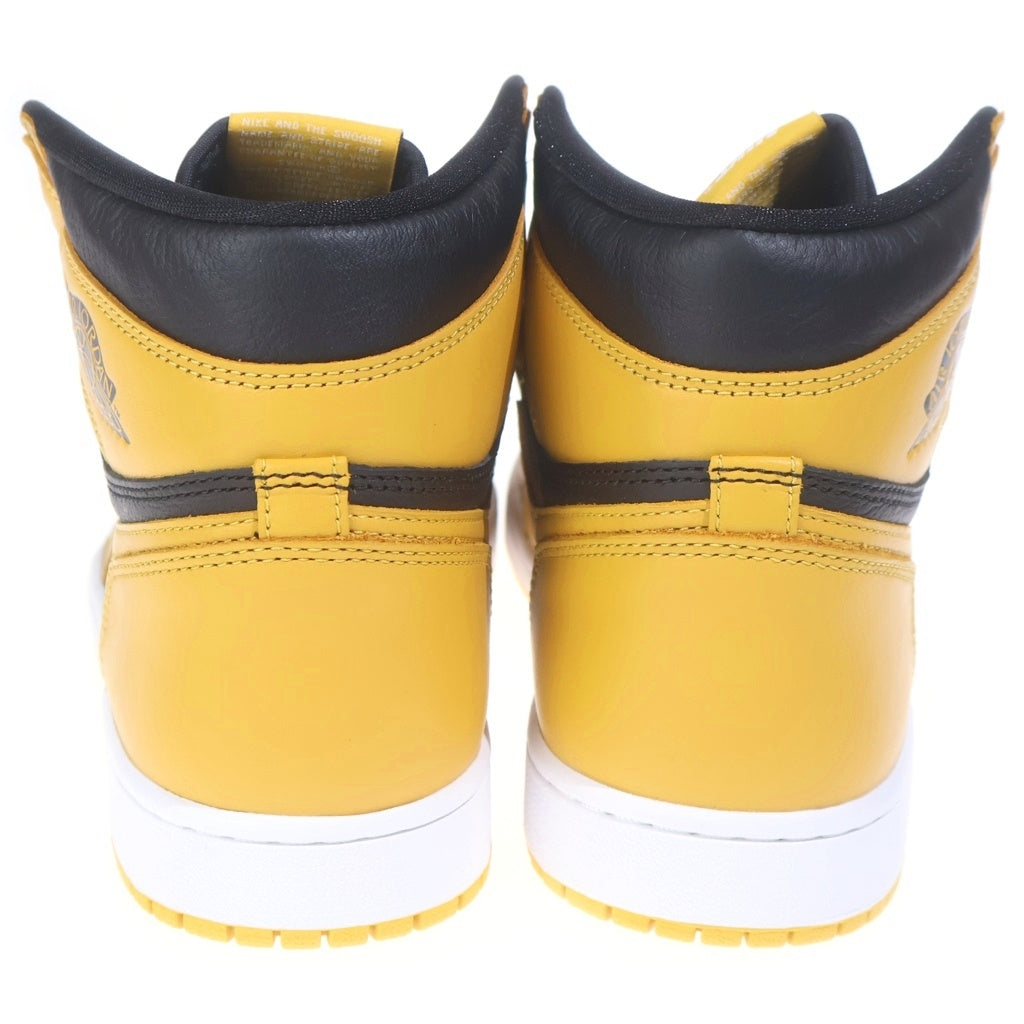 NIKE(ナイキ) AIR JORDAN 1 RETRO HIGH OG POLLEN 555088-701 エアジョーダン 1 パラン ハイカットスニーカー ブラック/イエロー US10/28cm