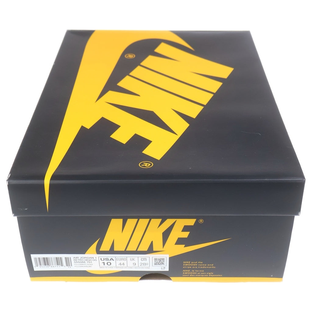 NIKE(ナイキ) AIR JORDAN 1 RETRO HIGH OG POLLEN 555088-701 エアジョーダン 1 パラン ハイカットスニーカー ブラック/イエロー US10/28cm