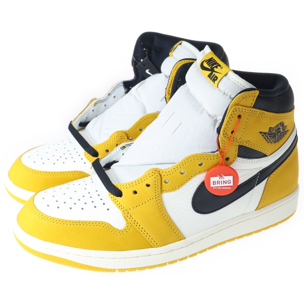 NIKE(ナイキ) AIR JORDANdan 1 RETRO HIGH OG YELLOW OCHRECHRE DZ5485-701 エアジョーダン1 イエローオークル ハイカットスニーカー イエロー/ホワイト US10/28cm