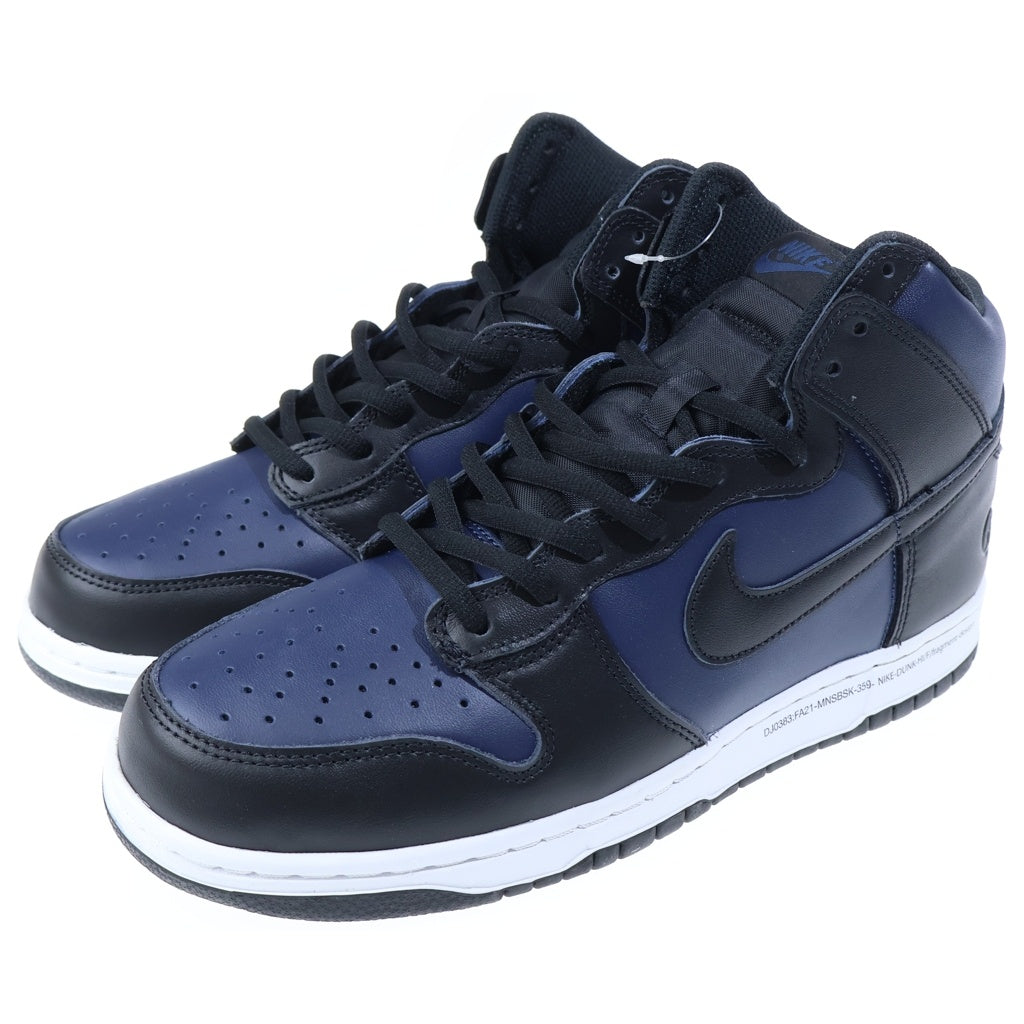 NIKE(ナイキ) ×FRAGMENT DESIGN DUNK HIGH TOKYO DJ0383-400 フラグメントデザイン ダンク 東京 ハイカットスニーカー ブラック/ネイビー US10/28cm