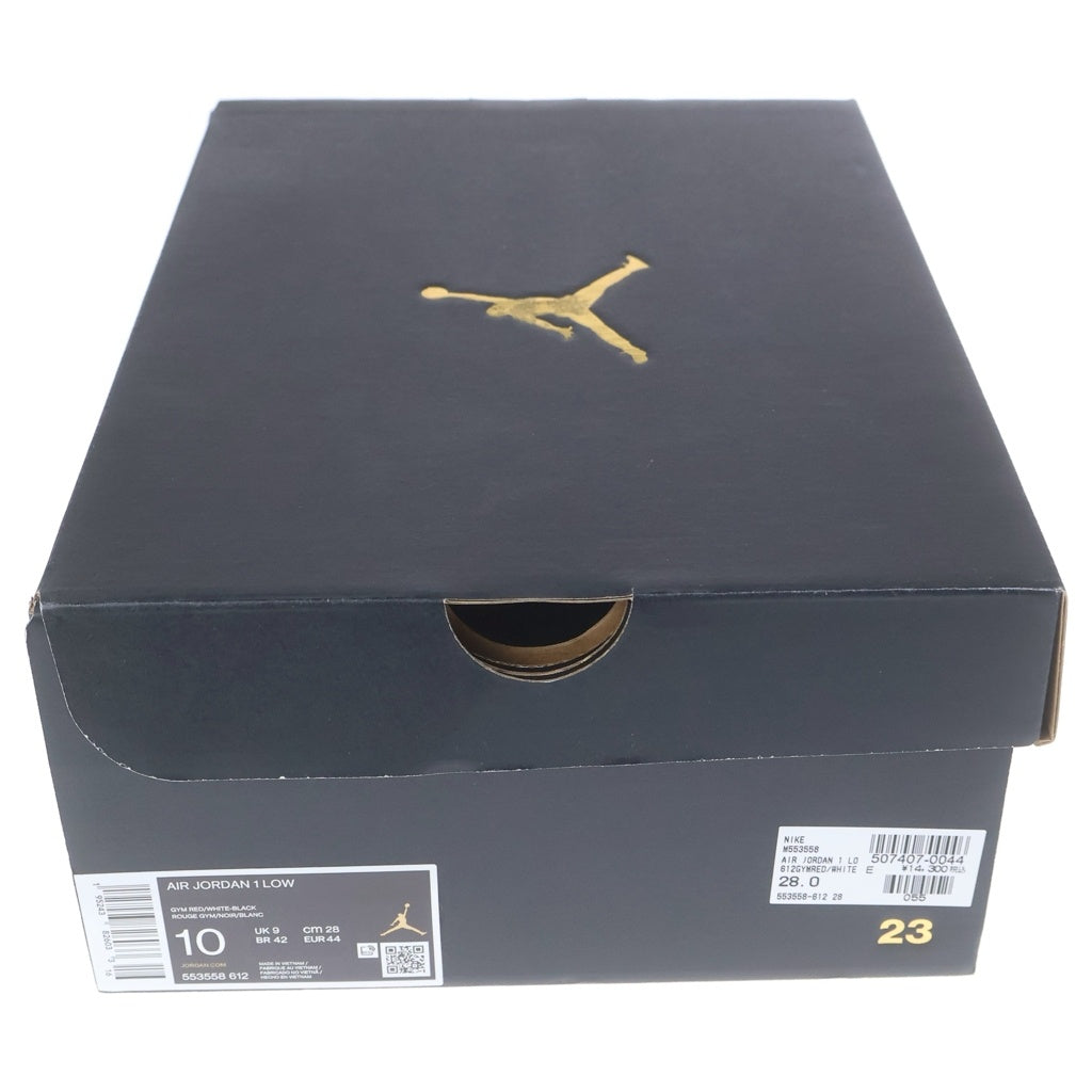 NIKE(ナイキ) AIR JORDAN 1 LOW BRED TOE 553558-612 エアジョーダン1 ブレッドトゥ ローカットスニーカー レッド/ブラック US10/28cm