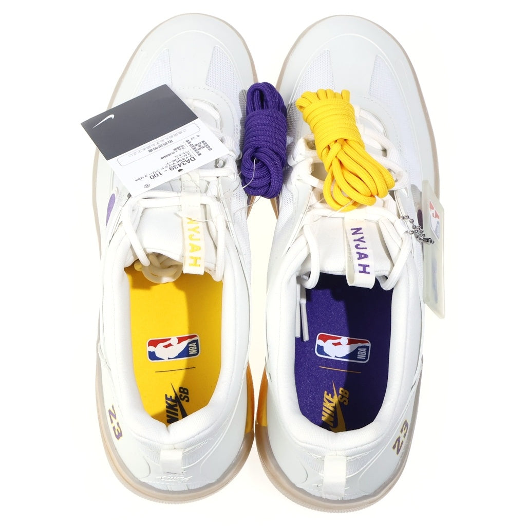 NIKE(ナイキ) ×NBA NYJAH FREE 2 LAKERS DA3439-100 ナイジャ フリー 2 レイカーズ ローカットスニーカー ホワイト US10.5/28.5cm