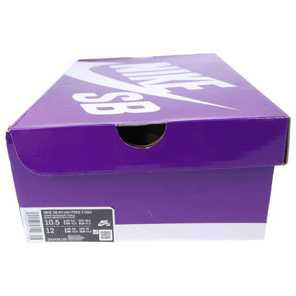NIKE(ナイキ) ×NBA NYJAH FREE 2 LAKERS DA3439-100 ナイジャ フリー 2 レイカーズ ローカットスニーカー ホワイト US10.5/28.5cm