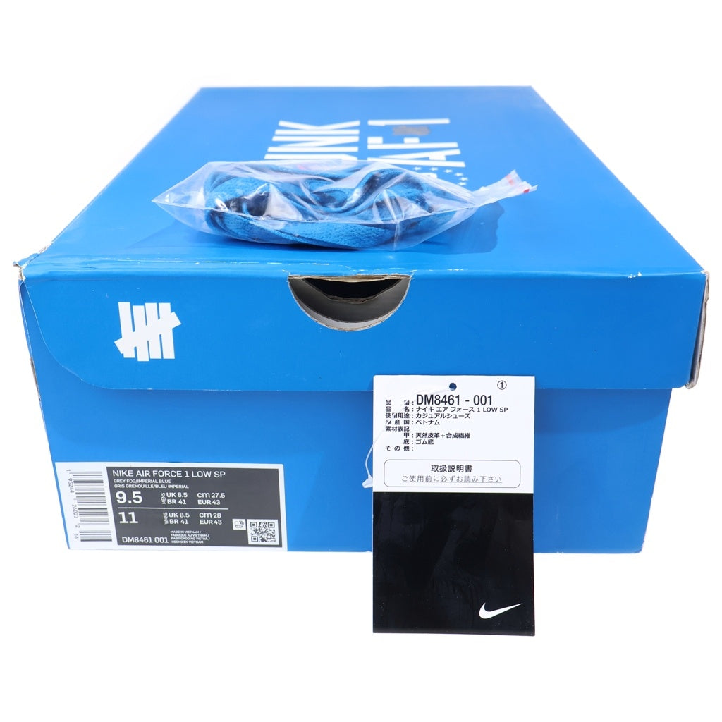 NIKE(ナイキ) ×UNDEFEATED AIR FORCE 1 LOW アンディフィーテッド エアフォース1 ローカットスニーカー ホワイト US9.5/27.5cm DM8461-001