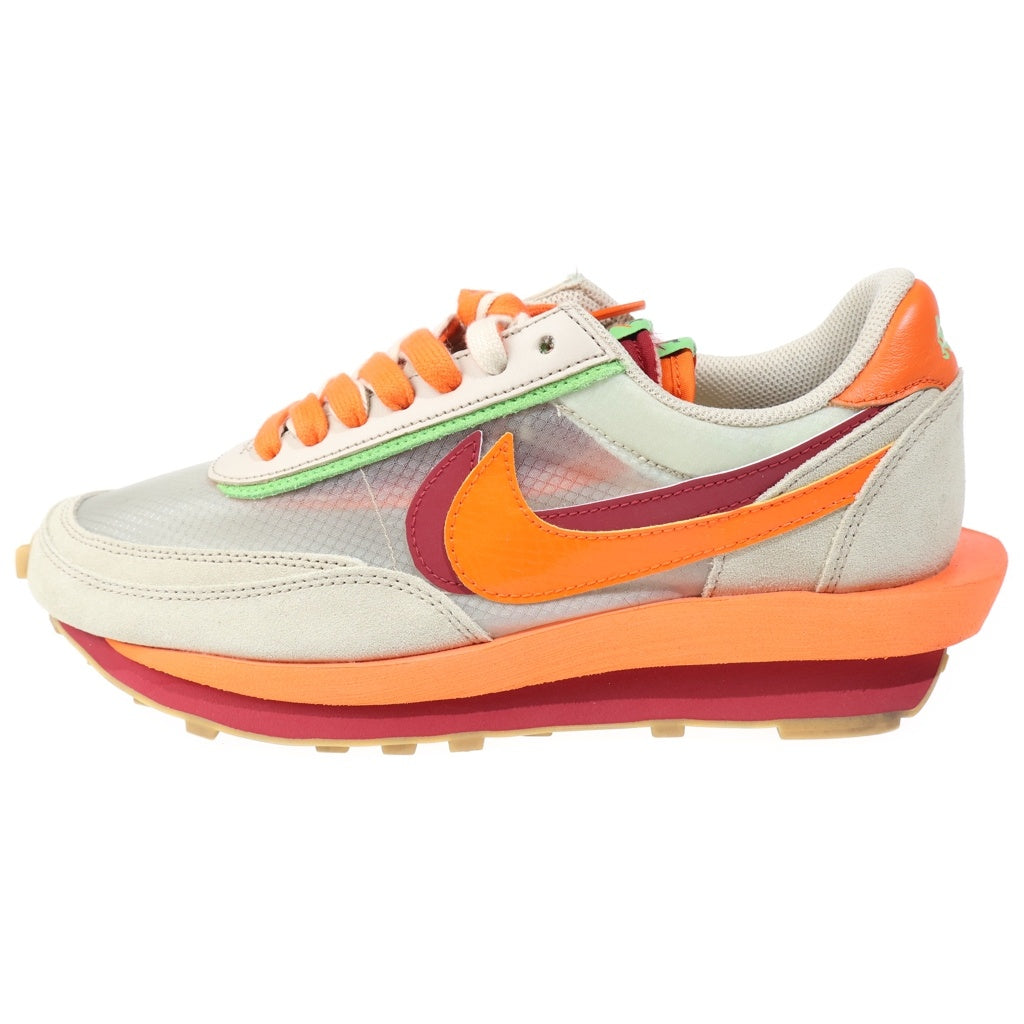 NIKE(ナイキ) ×Sacai ×CLOT LD WAFFLE ORANGE BLAZE クロット サカイ LD ワッフル オレンジブレイズ ローカットスニーカー US10/28cm ベージュ/オレンジ DH1347-100