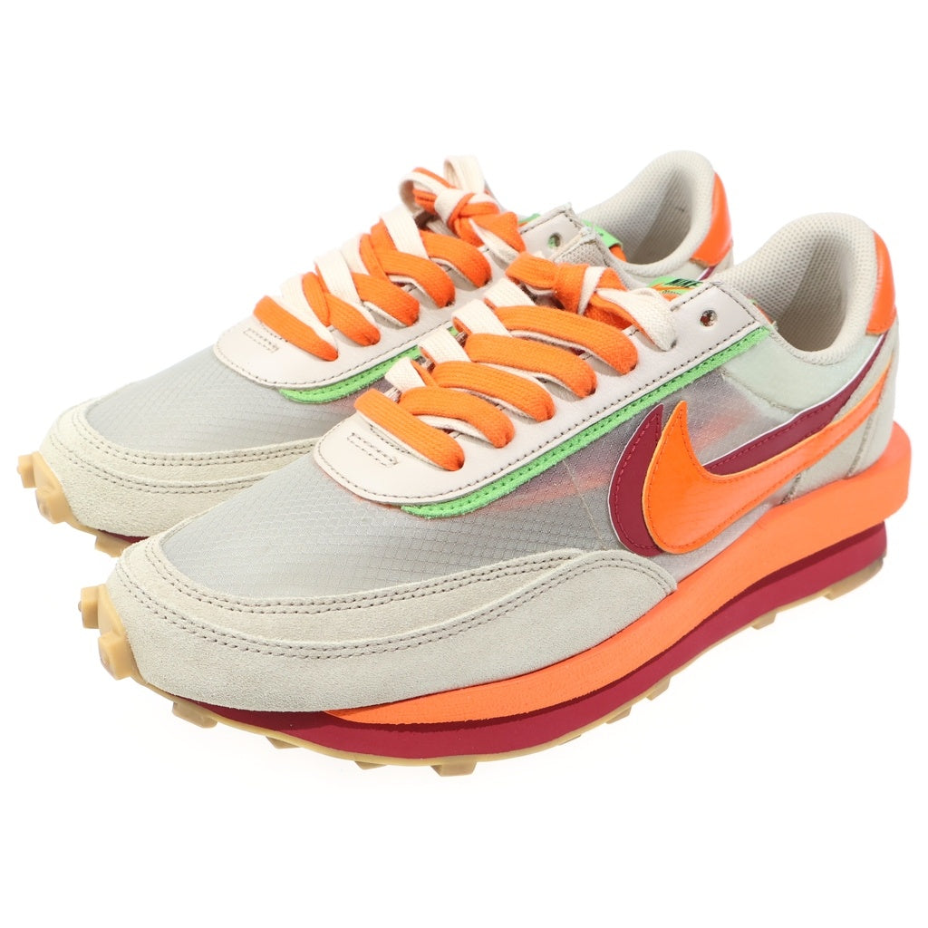NIKE(ナイキ) ×Sacai ×CLOT LD WAFFLE ORANGE BLAZE クロット サカイ LD ワッフル オレンジブレイズ ローカットスニーカー US10/28cm ベージュ/オレンジ DH1347-100