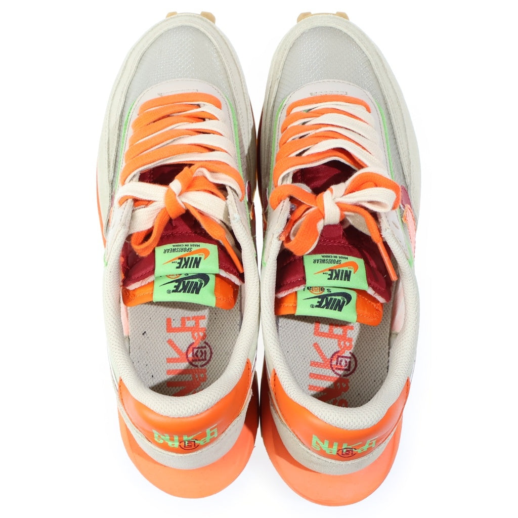 NIKE(ナイキ) ×Sacai ×CLOT LD WAFFLE ORANGE BLAZE クロット サカイ LD ワッフル オレンジブレイズ ローカットスニーカー US10/28cm ベージュ/オレンジ DH1347-100