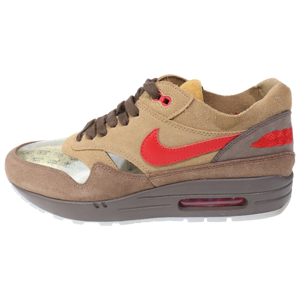 NIKE(ナイキ) ×CLOT AIR MAX 1 KOD CHA クロット エアマックス ローカットスニーカー ブラウン US9.5/27.5cm DD1870-200