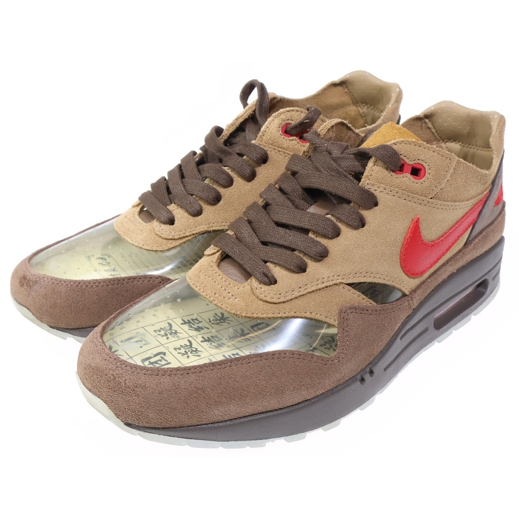 NIKE(ナイキ) ×CLOT AIR MAX 1 KOD CHA クロット エアマックス ローカットスニーカー ブラウン US9.5/27.5cm DD1870-200