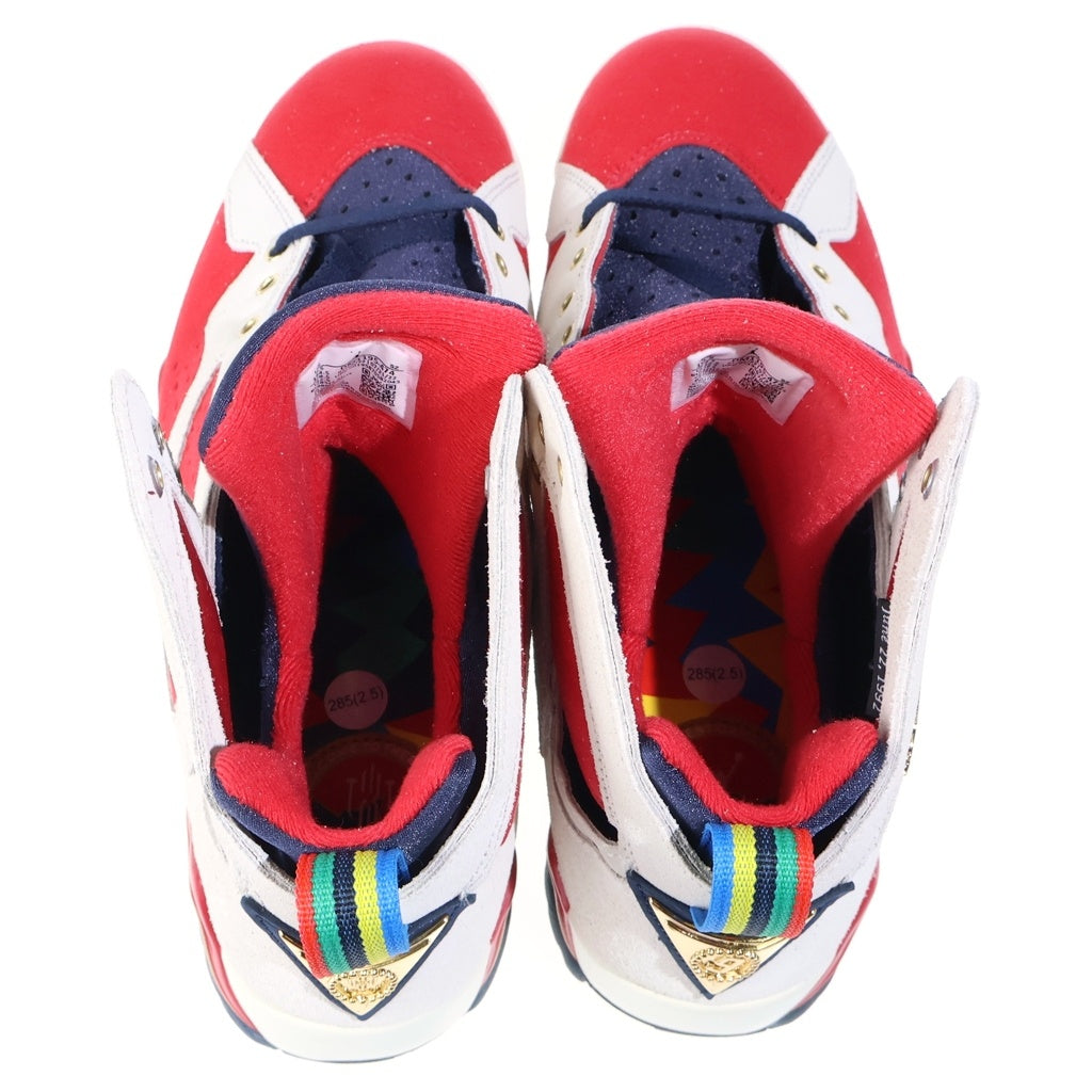 NIKE(ナイキ) ×TROPHY ROOM AIR JORDAN7 RETRO SP トロフィールーム エアジョーダン 7 ハイカットスニーカー ホワイト/レッド US10.5/28.5cm DM1195-474