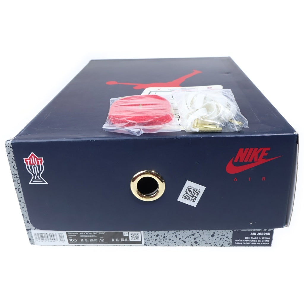 NIKE(ナイキ) ×TROPHY ROOM AIR JORDAN7 RETRO SP トロフィールーム エアジョーダン 7 ハイカットスニーカー ホワイト/レッド US10.5/28.5cm DM1195-474
