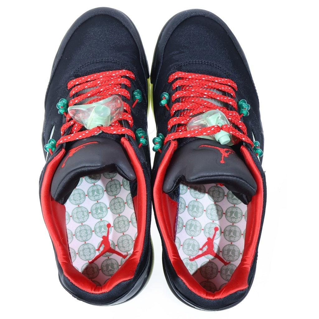NIKE(ナイキ) ×CLOT GIRLS AIR JORDAN 5 RETRO LOW SP クロット ガールズ エアジョーダン 5 ローカットスニーカー ブラック US10/28cm DM4640-036