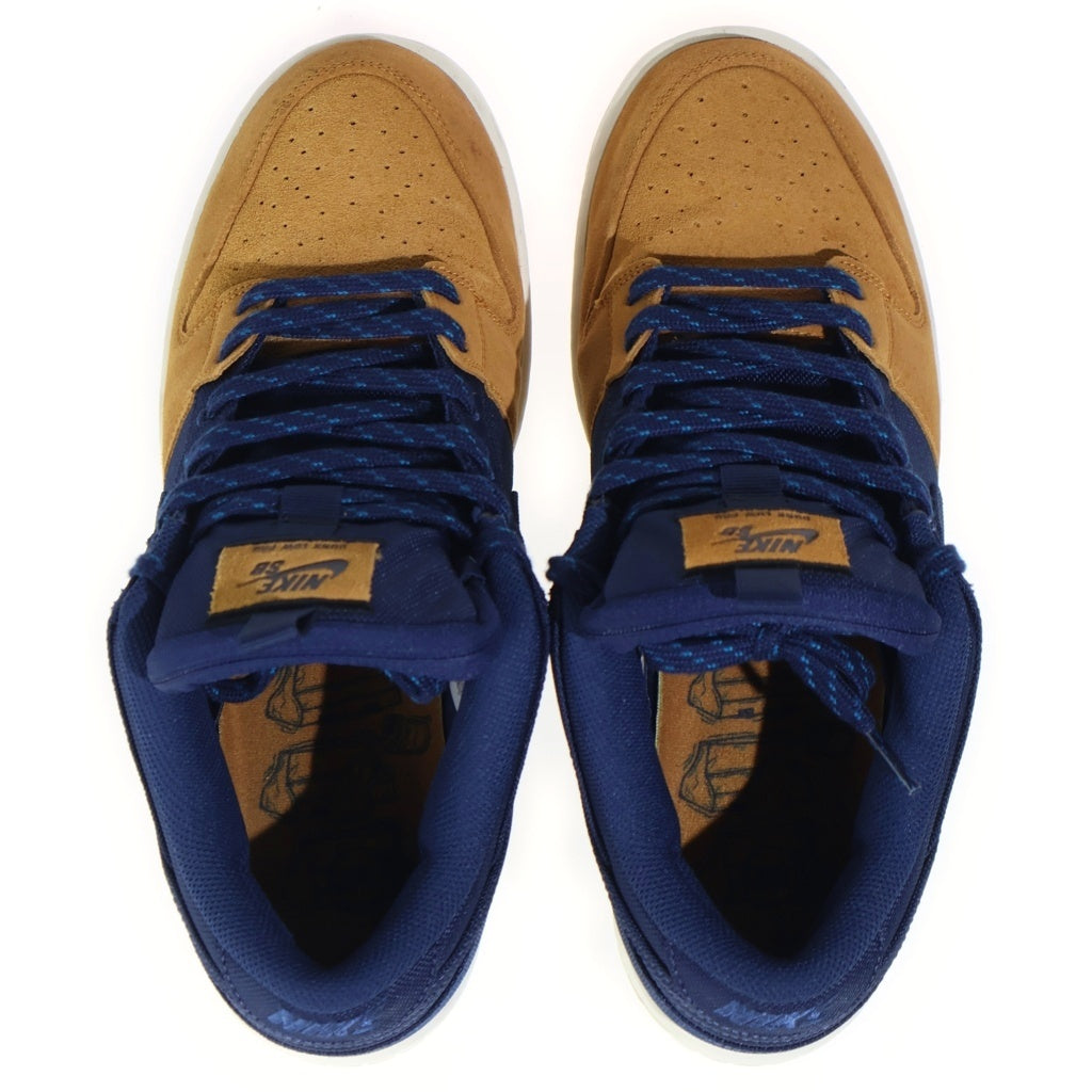 NIKE SB(ナイキエスビー) DUNK LOW PRO PRM Desert Ochre and Midnight Navy ダンク デザート オークル アンド ミッドナイト ネイビー ローカットスニーカー US10/28cm DX6775-400