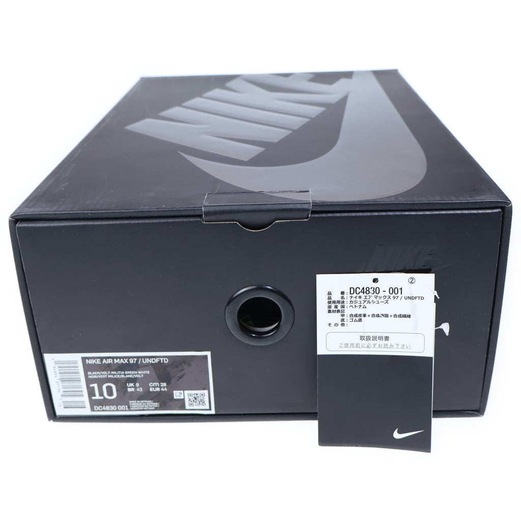 NIKE(ナイキ) ×UNDEFEATED AIR MAX 97 アンディフィーデッド エアマックス ローカットスニーカー ブラック/イエロー US10/28cm DC4830-001