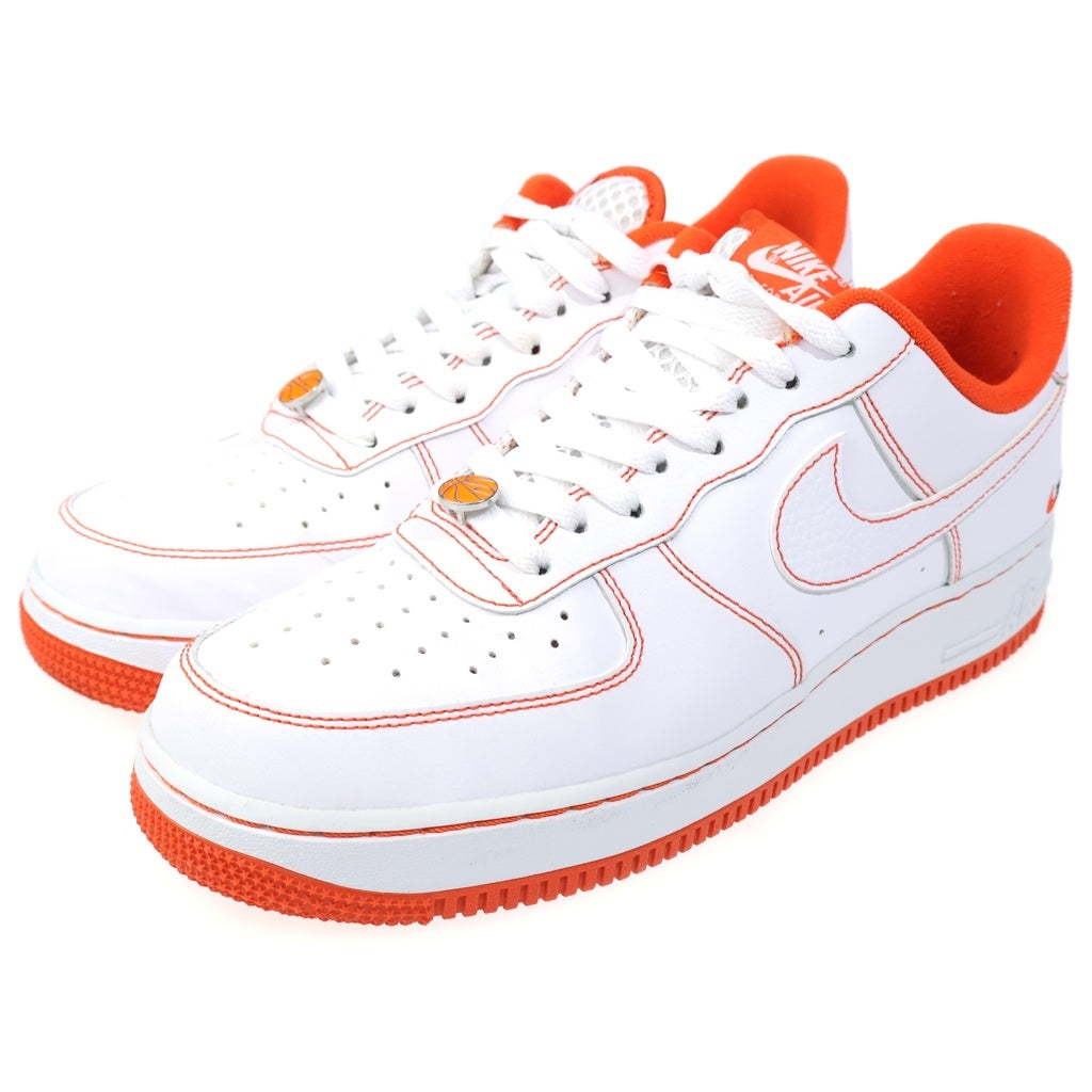 NIKE(ナイキ) AIR FORCE 1 LOW 07 LV8 EMB Rucker Park エアフォース1 ロー ローカットスニーカー ホワイト/オレンジ US9.5/27.5cm CT2585-100