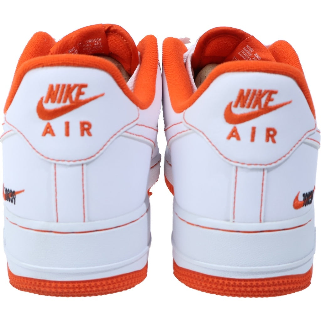 NIKE(ナイキ) AIR FORCE 1 LOW 07 LV8 EMB Rucker Park エアフォース1 ロー ローカットスニーカー ホワイト/オレンジ US9.5/27.5cm CT2585-100