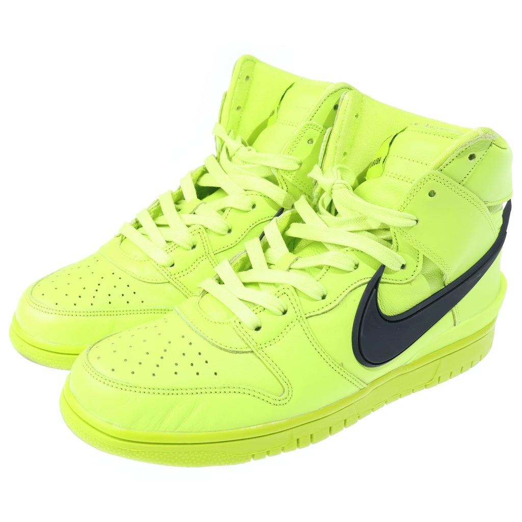NIKE(ナイキ) ×AMBUSH DUNK HIGH FLASH LIME アンブッシュ ダンク フラッシュライム ハイカットスニーカー イエロー US10/28cm CU7544-300
