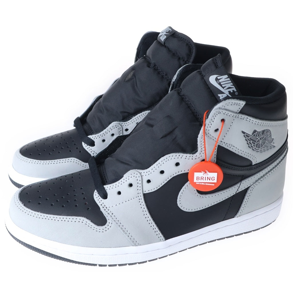 NIKE(ナイキ) AIR JORDAN 1 RETRO HIGH OG エアジョーダン ハイカットスニーカー US9/27cm ブラック/グレー シャドウ2.0 555088-035